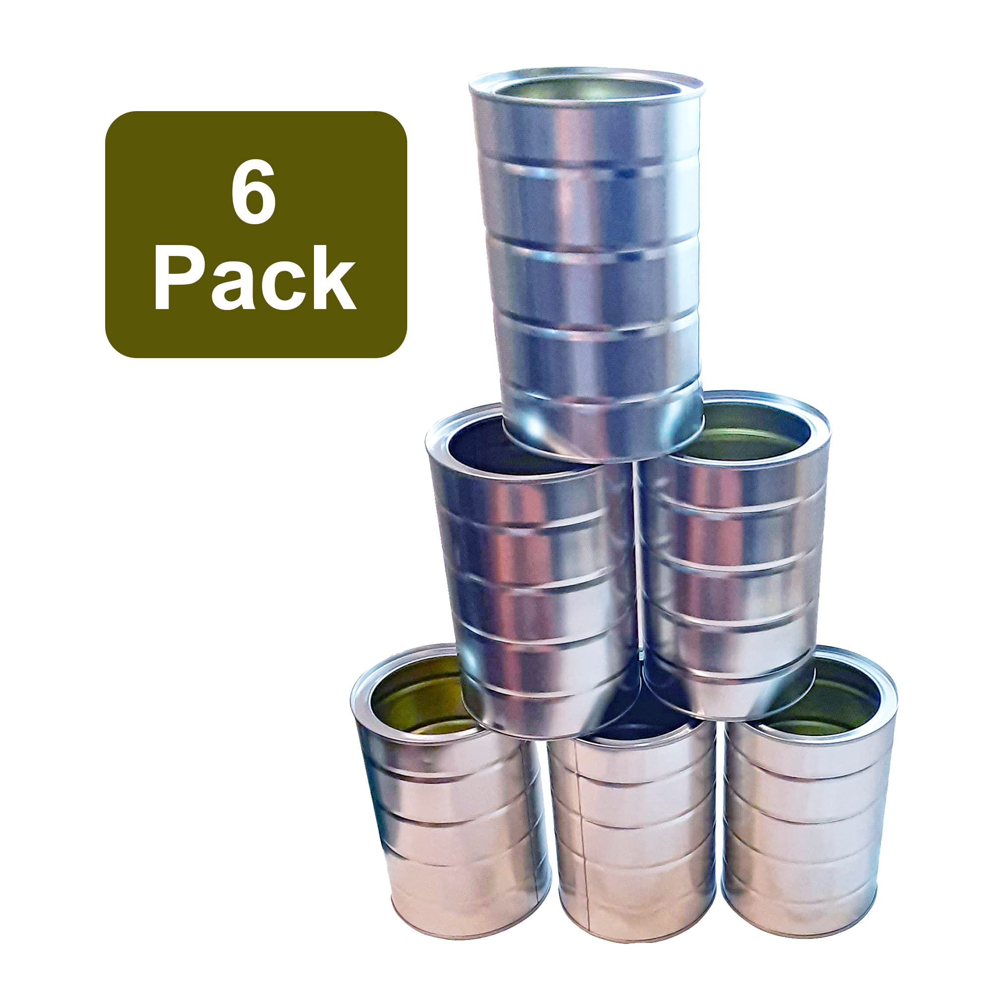 Amazon｜空のコーヒー缶 蓋付き 6個パック 金属製缶 キッチン